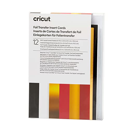 Cricut Folientransfereinsatzkarten Royal Flush | 12,1 cm x 16,8 cm (Größe R40) | 12-Pack | Für Card Matte - 2x2 Cricut Folientransfereinsatzkarten Royal Flush | 12,1 cm x 16,8 cm (Größe R40) | 12-Pack | Für Card Matte - 2x2 von Cricut