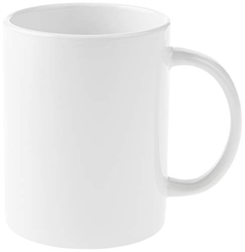 Cricut Blank Mugs | Weiß | 425 ml | 6 x Sublimationsbecher mit Tinte | für die Verwendung von Tassenpresse mit auffüllbarer Tinte, 2008944 von Cricut