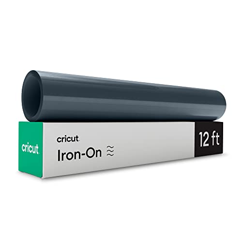 Cricut Iron On Folie Plotterfolie Textil | Grau | 3.6m (12ft) | Wärmeübertragungs-Vinylrolle (HTV) | Mit allen Cricut Maschinen kompatibel von Cricut