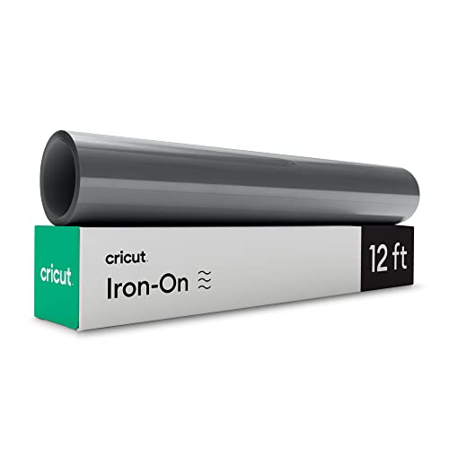 Cricut Iron On Folie Plotterfolie Textil | Silber | 3.6m (12ft) | Wärmeübertragungs-Vinylrolle (HTV) | Mit allen Cricut Maschinen kompatibel von Cricut