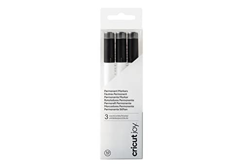 Cricut Joy Permanent Markers | Black | 3-pack | For use with Joy von Cricut