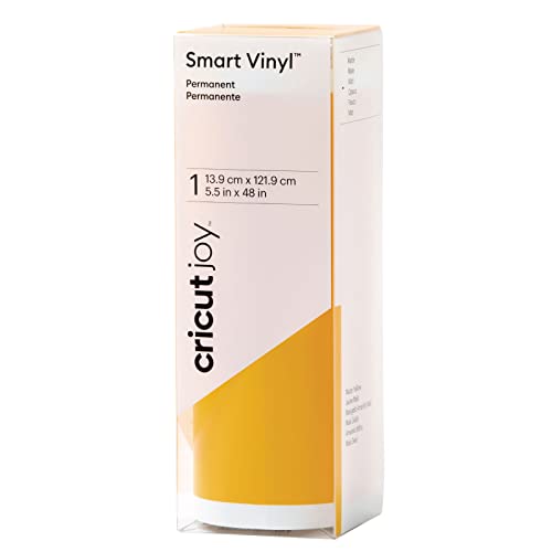 Cricut Joy Smart Vinyl Permanent | Maisgelb (Matt) | 1,2 m | Selbstklebende Vinylrolle | Für die Verwendung mit Cricut Joy von Cricut