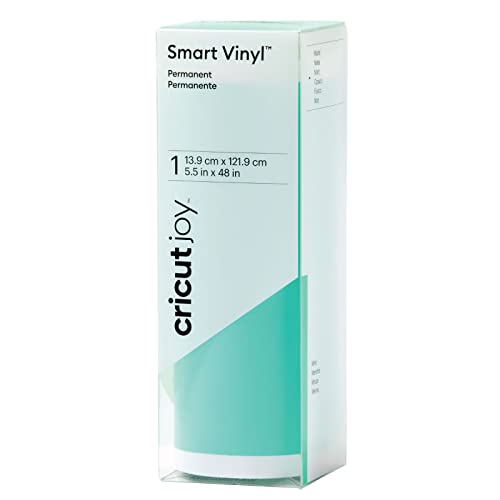 Cricut Joy Smart Vinyl Permanent | Mint (matt) | 1, 2 m | selbstklebende Vinylrolle | für die Verwendung mit, Grün, 2009840, 1.2m (4ft) von Cricut
