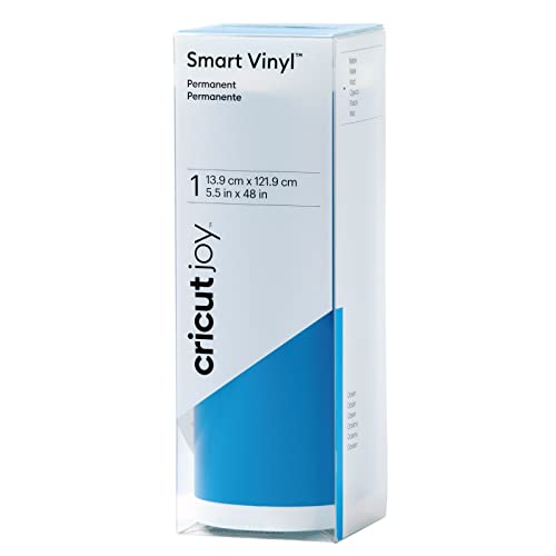Cricut Joy Smart Vinyl Permanent | Ocean (matt) | 1,2 m | Selbstklebende Vinylrolle | Für die Verwendung mit Cricut Joy, Blau von Cricut