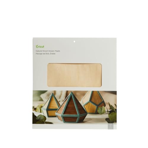 Cricut Natural Holzfurnier | Maple | 30,5 cm x 30,5 cm (12 "x 12") | 2-Pack | Für Cricut Explore und Maker -Maschinen. Benötigt Deep-Point-Klinge. von Cricut