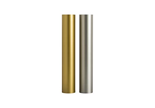 Cricut Removable Vinyl | Gold & Silver | 30.5cm x 4.6m (12" x 15ft) | 2x Self Adhesive Vinyl Rolls | For use with all Cricut Cutting Machines, 2005293 von Cricut