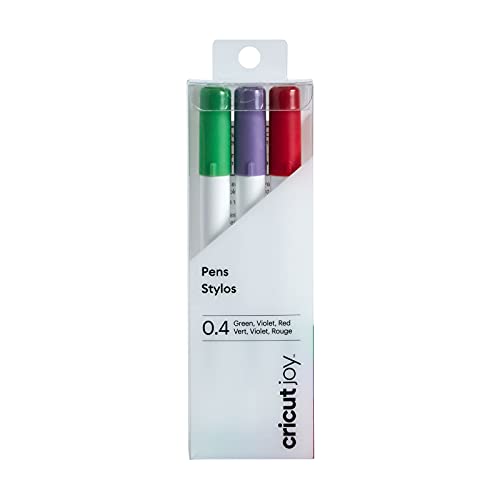 Cricut Joy™ 0,4 mm, 3er Stiftset Rot, Grün, Violett von Cricut