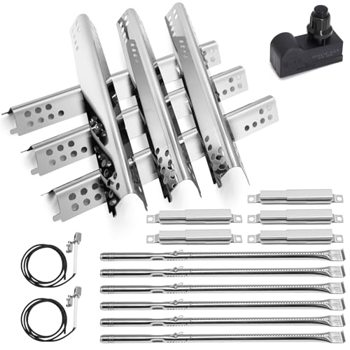 Criditpid Grill-Ersatzteile für Charbroil Performance 6 Brenner 463276517 463238218 463276617 463244819 463274419, Grillheizplatten, Brenner, Crossoverrohr, Zünder und Funkengenerator-Set. Criditpid Grill-Ersatzteile für Charbroil Performance 6 Brenner 463276517 463238218 463276617 463244819 463274419, Grillheizplatten, Brenner, Crossoverrohr, Zünder und Funkengenerator-Set. von Criditpid