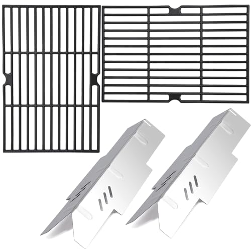 Criditpid Grill Ersatzteile für Dyna Glo DGF350CSP DGF350CSP-D 2 Brenner Grill, Edelstahl Grill Heat Zelte & Grill Grates Kit für Dyna-Glo DGF350CSP Grill von Criditpid