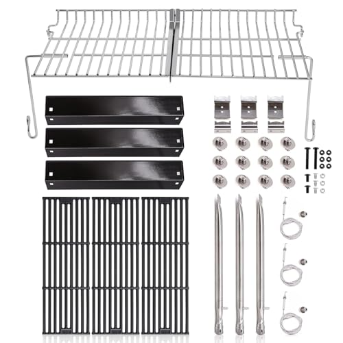 Criditpid Grillersatzteile für Chargriller 5050, 5650, 3001, 5072, 3008, Grillroste, Heizplattenzelt, Brenner, Aufhängerhalterung, Zünder und Warmhalterost für Char Griller 5650 Ersatzteile Criditpid Grillersatzteile für Chargriller 5050, 5650, 3001, 5072, 3008, Grillroste, Heizplattenzelt, Brenner, Aufhängerhalterung, Zünder und Warmhalterost für Char Griller 5650 Ersatzteile von Criditpid