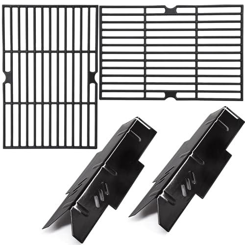 Criditpid Grillersatzteile für Dyna Glo DGF350CSP DGF350CSP-D 2-Brenner Grill, Ersatz für Dyna-Glo DGF350CSP Roste, Grill Heat Zelte & Grill Grate Kit für Dyna Glo Heat Tent DGF350CSP von Criditpid