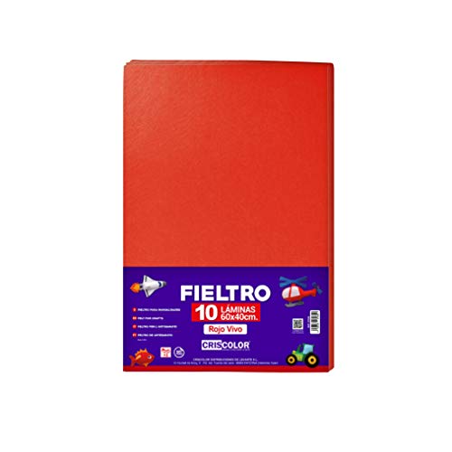 Criscolor 409574, Filz, Lebendiges Rot von Criscolor