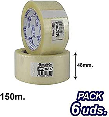 Criscolor 414721 Ppa-Zaun, 48 mm x 150 m. Transparent, 6 Stück von Criscolor