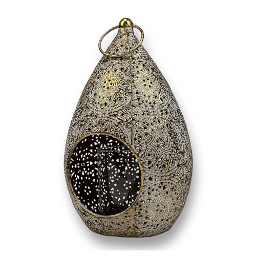 Crispe Home & Garden | orientalisches Windlicht aus Metall | Laterne Poona | Türkis/Gold | Höhe 27 cm mit Henkel 33 cm Ø 18 cm | mit Henkel aus Metall | Goldschimmerndes Licht Crispe Home & Garden | orientalisches Windlicht aus Metall | Laterne Poona | Türkis/Gold | Höhe 27 cm mit Henkel 33 cm Ø 18 cm | mit Henkel aus Metall | Goldschimmerndes Licht von Crispe home & garden