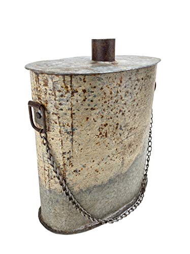 Crispe home & garden Rustikale Deko Blechflasche – Vintage Vase aus Metall – Maße (HxBxT) 20 x 18 x 10 cm von Crispe home & garden