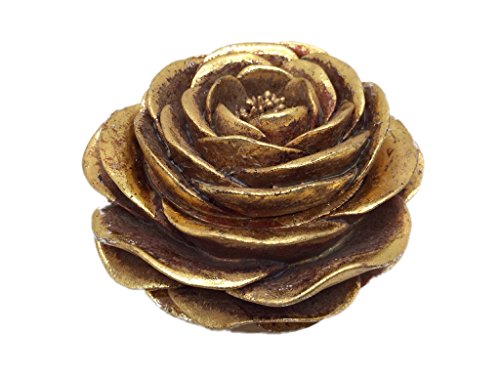 Crispe Dose Schmuckdose Deko Rose Antikgold Durchmesser 12 cm von Crispe