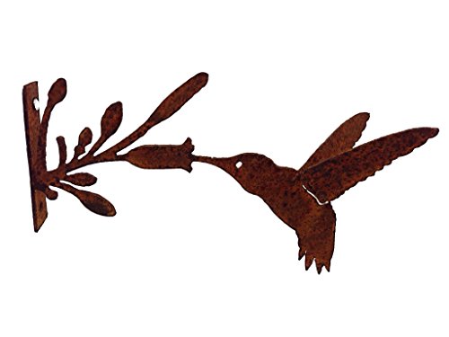 Crispe Fliegender Kolibri zum Anbringen an Baum, Holz in Edelrost von Crispe