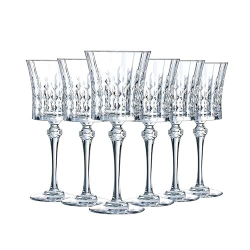 Cristal d'Arques - Kollektion Lady Diamond - Weinglas 19cl - verkauft per x6 von Cristal d'Arques