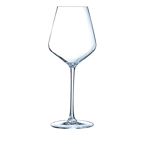 Cristal d'Arques - Kollektion Ultime - Weinglas 28 cl, glänzend, und sehr widerstandsfähig, 6 Stück - verstärkte Verpackung, für den Online-Verkauf geeignet von Cristal d'Arques