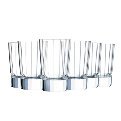 Cristal d'Arques Paris Macassar - Shooter 6cl - 6 Stück - aus Kwarx - verstärkte Verpackung - Glanz, Transparenz und hohe Widerstandsfähigkeit, Durchsichtig von Cristal d'Arques