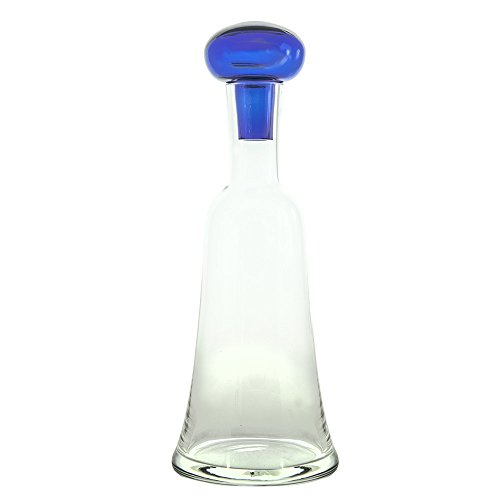 Glas-Bohemia Atelier 6004 Flasche, Glas, Blau, 12 x 12 x 35.5 cm von Cristal de Bohemia