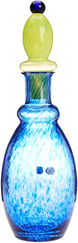 Glas-Bohemia Atelier Flasche, Glas 31x13x12 cm dunkelblau von Cristal de Bohemia