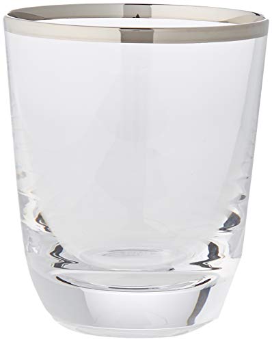 Cristal de Sèvres Margot Whisky Gläser-Set, Glas, Platin, 9 x 9 x 10 cm, 2 Stück von Cristal de Sèvres