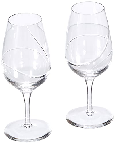 Cristal de Sèvres Orbite Set, Weinglas, Glas, 7 x 7 x 17 cm, 2 Stück von Cristal de Sèvres