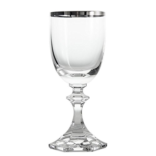 Cristal de Sèvres Margot Set Weinglas 8x8x16.5 cm Platinfarben von Cristal de Sèvres