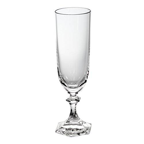 Sèvres Margot Set-Kelch-Glas Champagne, Glas, 5 x 5 x 18 cm, 2 Stück von Cristal de Sèvres