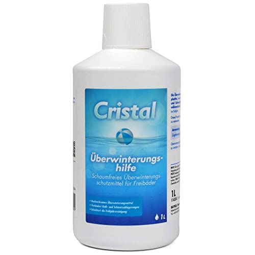 CRISTAL Pool Wintermittel 1 Liter – Hochwirksames Überwinterungsmittel für 20 m³ – Einfache Winterpflege ohne Ablassen Algen- und Kalkschutz von Cristal
