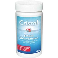 Cristal 1131503 Schockchlortabletten 20 g, 1kg Dose 1St. von Cristal