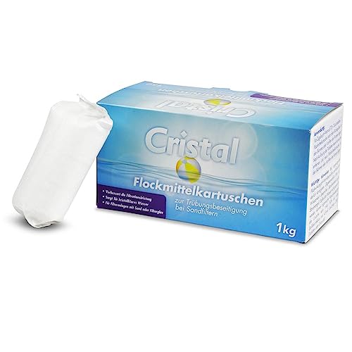 Flockmittelkartuschen 8x 125 g zur Trübungsbeseitigung von Cristal