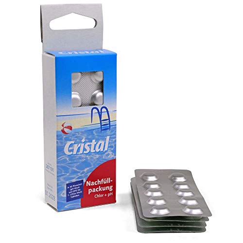 Cristal pH-Wert Rapid Tabletten - 60 Stück - Präzise Chlor & pH-Messung für Pools & Whirlpools - Einfache Anwendung - Zuverlässige Wasseranalyse Cristal pH-Wert Rapid Tabletten - 60 Stück - Präzise Chlor & pH-Messung für Pools & Whirlpools - Einfache Anwendung - Zuverlässige Wasseranalyse von Cristal