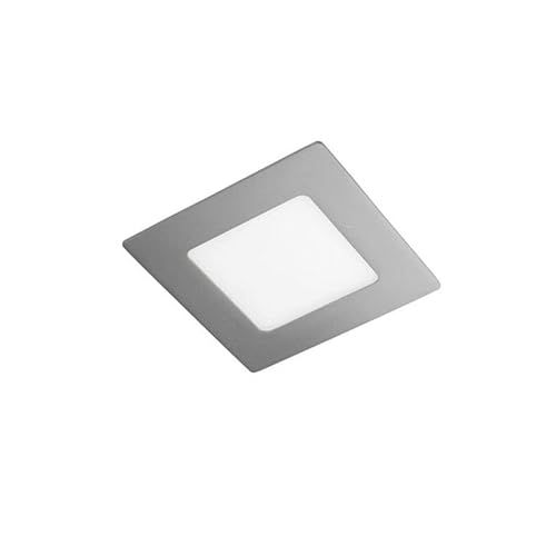 CristalRecord 02-107-06-181 - Downlight LED-Strahler, extrem flach, quadratisch, 6 W, neutrales Licht, 4.000° K, grau von CristalRecord