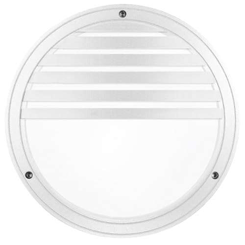 cristher Daira – Wandleuchte IP64 E27 28 cm Gitter weiß von CRISTHER LIGHTING