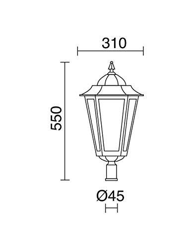 cristher elite-6 – Kopf 1 energiesparende Schwarz Matt Glas cristher elite-6 – Kopf 1 energiesparende Schwarz Matt Glas von Cristher