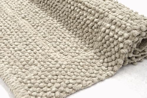 Cristina Carpets POP Teppich aus Baumwolle, waschbar, für Bad und Küche (Beige, 60 x 100 cm) von Cristina Carpets