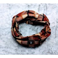 Karierter Haustier Infinity-Schal Neutrales Mode Accessoire von CritterHarmony