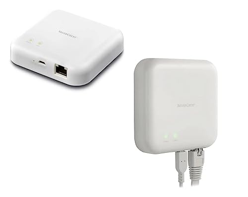 Silvercrest Smart Home Gateway - Integrates with Other Zigbee 3.0 Compatible Systems - Connect Your Smart Home Lights, Motion Sensors, Plugs, Cameras and Much Mor von Crivit
