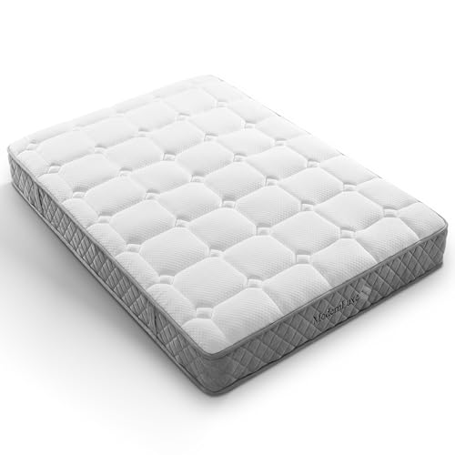 Crlnaup Orthopädische Kaltschaummatratze 160x200 cm, Mattress mit 7-Zonen-Taschenfederkern, Härtegrad H3 (mittelfest) – Oeko-TEX® Zertifiziert, 20 cm Höhe, 4 Griffe + Vakuumverpackt von Crlnaup