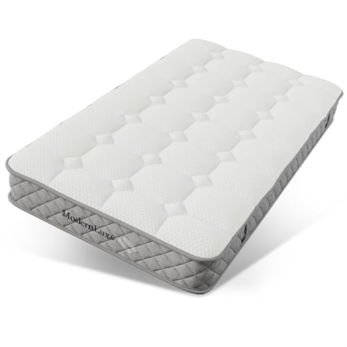 Crlnaup Orthopädische Kaltschaummatratze 90x200 cm, Mattress mit 7-Zonen-Taschenfederkern, Härtegrad H3 (mittelfest) – Oeko-TEX® Zertifiziert, 20 cm Höhe, 4 Griffe + Vakuumverpackt von Crlnaup