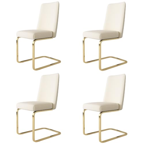 Crlnaup Samt-Esszimmerstuhl, 4er-Set, luxuriös, Wohnzimmer, Schlafzimmer, Lounge-Sessel, Diamant-Rücken-Design, mit goldfarbenen Metall-Stützbeinen, Beige Crlnaup Samt-Esszimmerstuhl, 4er-Set, luxuriös, Wohnzimmer, Schlafzimmer, Lounge-Sessel, Diamant-Rücken-Design, mit goldfarbenen Metall-Stützbeinen, Beige von Crlnaup