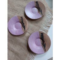 Lavendel Speckled Dish, Gesprenkelter Steinzeug Kleiner Teller, Schmuckteller, Löffelablage, Mehrzweckteller, Steingutteller, Boho-Teller, Lavendel von CroakandBloom