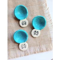 Speckled Krabben Löffel, Löffel Aus Steinzeug, Blauer Türkiser Löffel, Esslöffel, Schöpflöffel, Kaffeeschaufel, Keramiklöffel, Handgemachter von CroakandBloom
