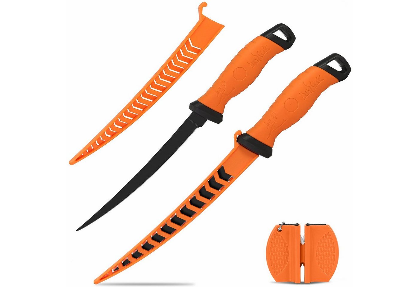 Croch Filetiermesser Fischfiliermesser, Küchenmesser aus hochwertigem Edelstahl von Croch