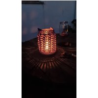 Windlich/Gehäkeltes Windlich/ Teelicht Upcycling Windlich/Gehäkeltes Windlich/ Teelicht Upcycling von CrochetAke