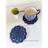 Handgemachter Gehäkelter Untersetzer Aus Baumwolle Traditioneller Getränkeuntersetzer Handgemachter Gehäkelter Untersetzer Aus Baumwolle Traditioneller Getränkeuntersetzer von CrochetOxeMyFriend