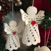 Häkel Engel Weihnachtsschmuck Set Handgefertigte Dekoration Aus Baumwolle Häkel Engel Weihnachtsschmuck Set Handgefertigte Dekoration Aus Baumwolle von CrochetStitchCrafts