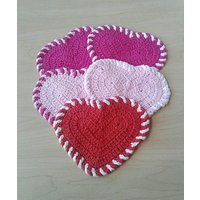 Gehäkelte Herz Geschirrtücher von CrochetbyEssie